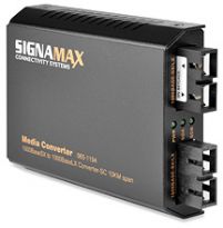 10/100 to 100FX WDM Media Converter, SC/MM2 km, Tx:1310 nm; Rx:1550 nm - Signamax FO-065-1176ALFSMM