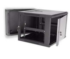 9U Wall Mount Swing Out Network Enclosure with Glass Door - Kendall Howard 3130-3-001-09