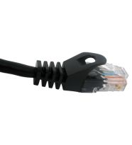 5 ft. Black Cat5e Patch Cable Molded Boo - Vertical Cable 092-606/5BK
