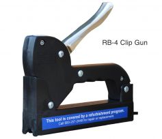 White RB-4 Clips for RG6 Dual Cable