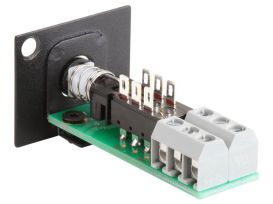 Momentary DPDT Pushbutton - Terminal block connections - Radio Design Labs AMS-PB1