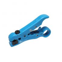 Spade Terminal 16-14 AWG #8 Stud Size Blue Insulated PVC Brazed Seam 10PK - Eclipse Tools 902-453-10