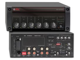 35 Watt Remote Mixer Amplifier - 25 V, 70 V, 100 V Outputs - Radio Design Labs HD-RA35UA