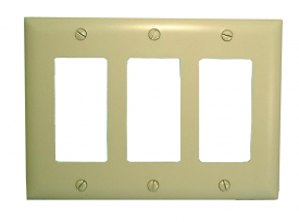 Double Gang Blank Wall Plate - Ivory/UL - Philmore Mfg. 75-6902