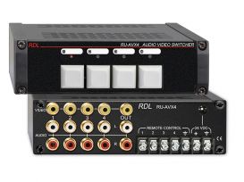 Composite Video and Stereo Audio Input Switcher - 4X1 - Radio Design Labs EZ-AVX4