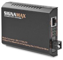 10/100/1000TX to 1000LX Media ConverterSC/SM, 20 km - Signamax FO-065-1196ALXED