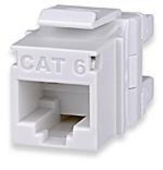 Cat 6 MT-Series Unscreened Keystone Jack, White - Signamax KJ458MT-C6C-WH