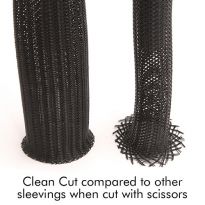 Clean Cut Flex Sleeve 1/4&#34; to 3/4&#34; - 100 ft. - Techflex CCP0.50BK MINISPOOL